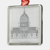 Ein Querschnitt von St Peter, Rom Ornament Aus Metall (Links)