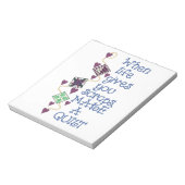 Ein Quilt machen Notizblock (Rotiert)