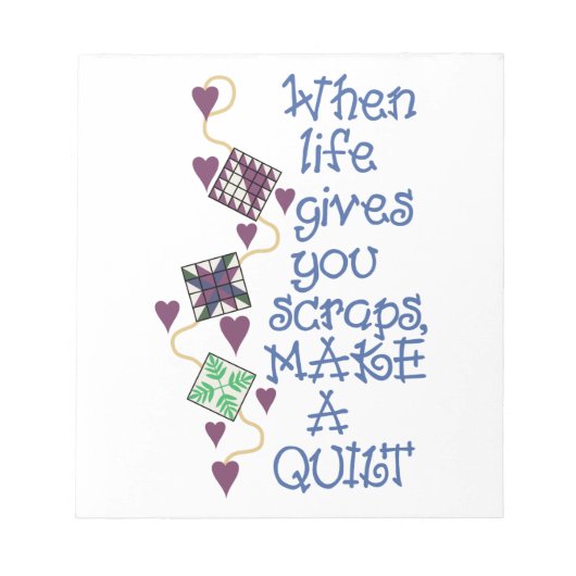Ein Quilt machen Notizblock (Vorderseite)