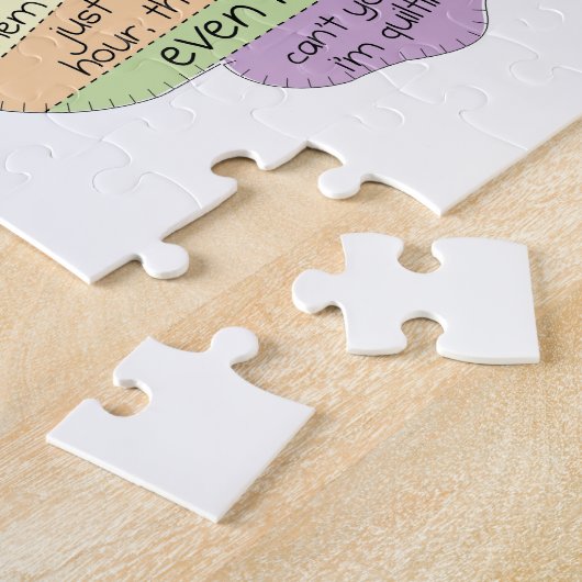 Ein Quilters Hirngespinst - Quilting-Geschenk Puzzle (Seite)