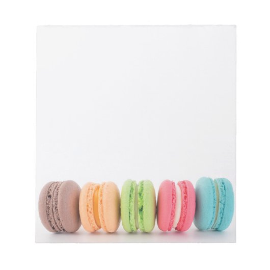 Ein Quintett von Macarons Notizblock (Vorderseite)