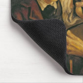 Ein Rabbiner, der die Gebetsriemen am Arm eines Mousepad (Ecke)