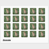 Ein Rabbit-Bild Quadratischer Aufkleber (Blatt)