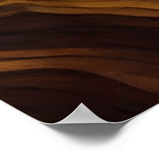 Ein Rabe in einer alten Eichenbaumnacht Poster (Ecke)