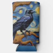 Ein Rabe in einer alten Eichenbaumnacht Selters Dosenkühler (Vorderseite)