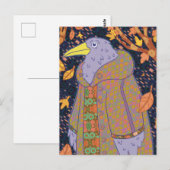 Ein Rabe Postkarte (Vorne/Hinten)