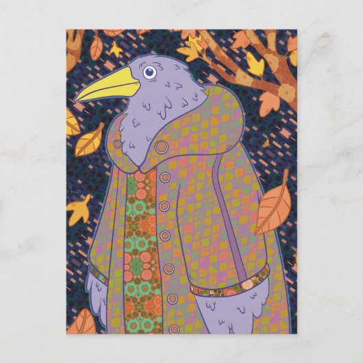 Ein Rabe Postkarte (Vorderseite)