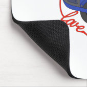 Ein Rad einer Liebe Mousepad (Ecke)