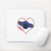 Ein Rad einer Liebe Mousepad (Mit Mouse)