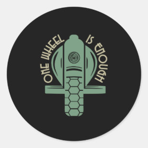 Ein Rad ist genug Monorad EUC Runder Aufkleber