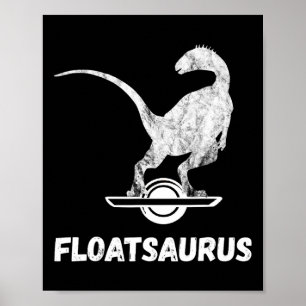 Ein Rad Retro-Elektro-Skateboard Float Brachios Poster