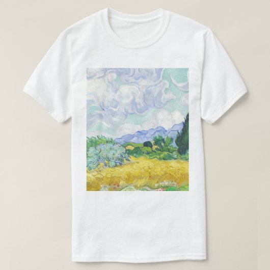 Ein Radfeld mit Zypressen - Vincent Van Gogh T-Shirt (Design vorne)