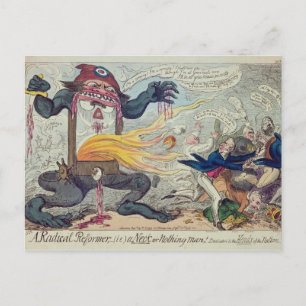 Ein Radikalreformer, ein Nacken oder Nichts Mensch Postkarte