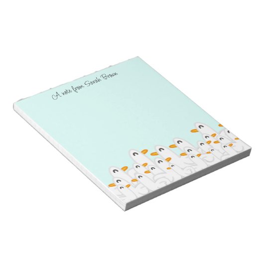 Ein Raft der Enten Notizblock (angewinkelt)