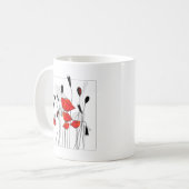 Ein Rahmen aus roten Pflücken Kaffeetasse (Vorderseite Links)