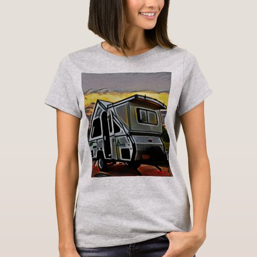 Ein-Rahmen Camper-Shirt T-Shirt (Vorderseite)