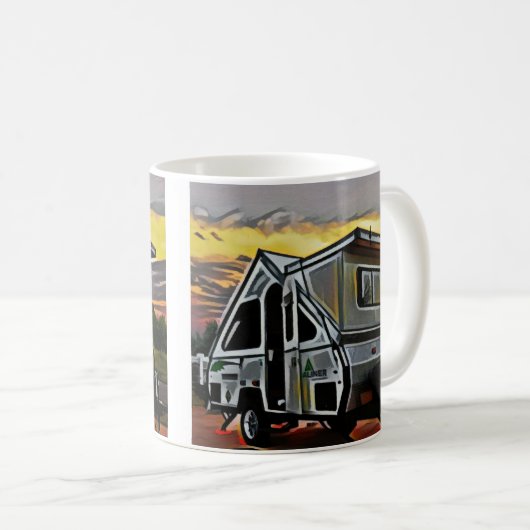 Ein-Rahmen Camper-Tasse Kaffeetasse (VorderseiteRechts)