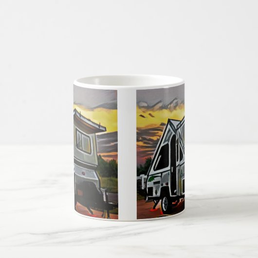 Ein-Rahmen Camper-Tasse Kaffeetasse (Mittel)