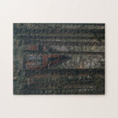 EIN RAHMEN KABIN IN DER WOLDJIGSAW PUZZLE (Horizontal)