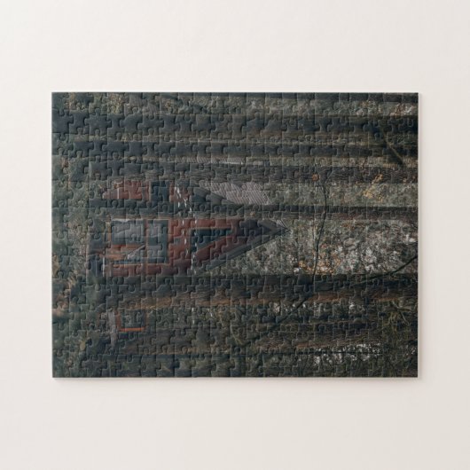 EIN RAHMEN KABIN IN DER WOLDJIGSAW PUZZLE (Horizontal)