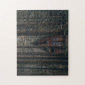 EIN RAHMEN KABIN IN DER WOLDJIGSAW PUZZLE (Vertikal)