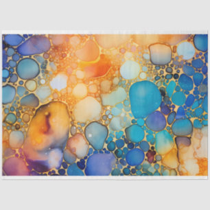 Ein Rainbow Alcohol Ink Series Design 1 Seidenpapier