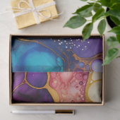 Ein Rainbow Alcohol Ink Series Design 6 Seidenpapier (Geschenk)