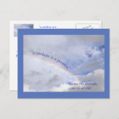 EIN RAINBOW IST EIN VERSPRECHEN; AUCH DAS MUSS GEB POSTKARTE (Vorne/Hinten)