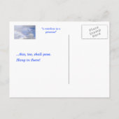 EIN RAINBOW IST EIN VERSPRECHEN; AUCH DAS MUSS GEB POSTKARTE (Rückseite)