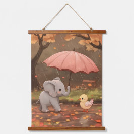 Ein Raindrop der Güte Wandteppich Mit Holzrahmen