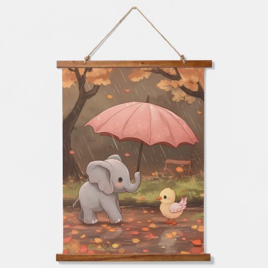 Ein Raindrop der Güte Wandteppich Mit Holzrahmen (Vorderseite)