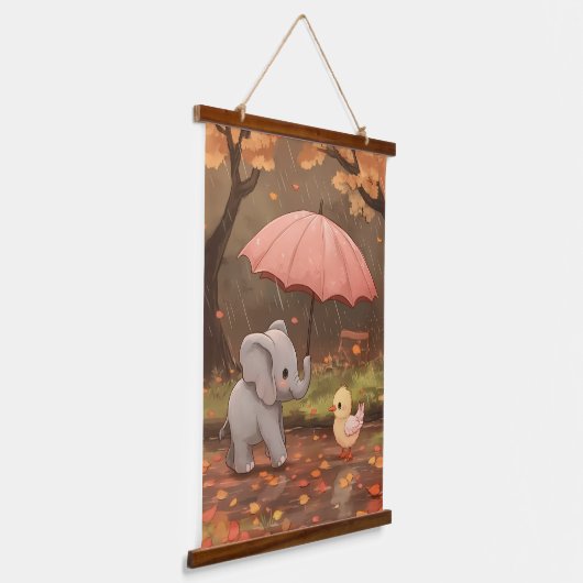 Ein Raindrop der Güte Wandteppich Mit Holzrahmen (Gewinkelt)