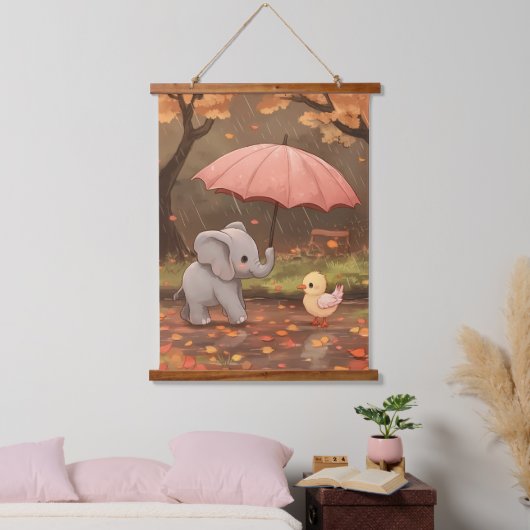 Ein Raindrop der Güte Wandteppich Mit Holzrahmen (Schlafzimmer)