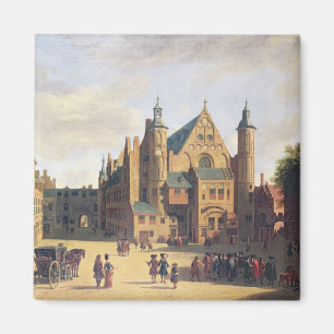 Ein Rathausplatz in Haarlem Magnet