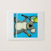 Ein Rätsel eines Koala beim Tennisspielen Puzzle (Horizontal)