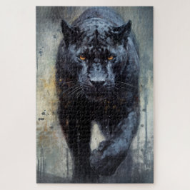 Ein Rätsel mit schwarzem Panther Puzzle