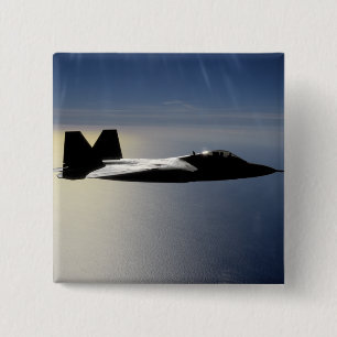 Ein Raubvogel F/A-22 fliegt eine Button