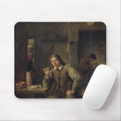 Ein Raucher, der auf einer Tabelle, 1643 sich Mousepad (Mit Mouse)