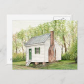 Ein Raum-Haus Postkarte (Vorne/Hinten)