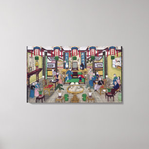 Ein Raum im Haus von Herrn Kong, ein Leinwanddruck