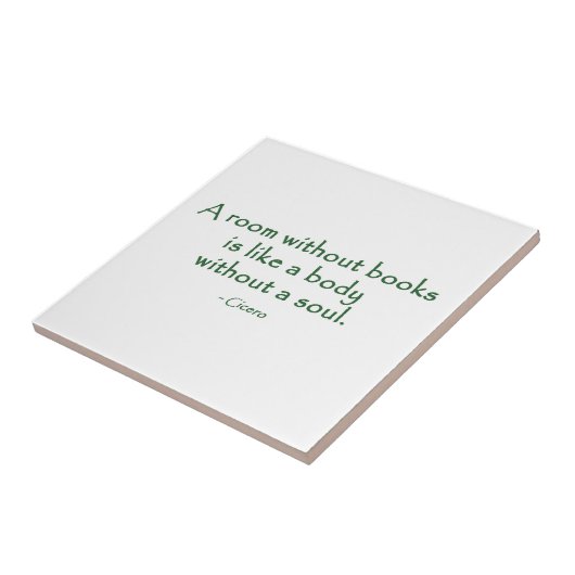 Ein Raum ohne Bücher (Cicero) Fliese (Seite)