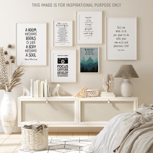 Ein Raum ohne Bücher, Marcus Tullius Cicero Zitat Poster