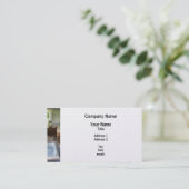 Ein Raum-Schulhaus mit Buch Visitenkarte (Stehend Vorderseite)