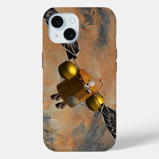 Ein Raumfahrzeug, das Mars umkreist. Case-Mate iPhone Hülle (Rückseite)