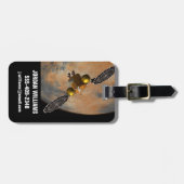 Ein Raumfahrzeug, das Mars umkreist. Gepäckanhänger (Vorderseite horizontal)