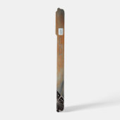 Ein Raumfahrzeug, das Mars umkreist. iPhone 15 Hülle (Linke Seite)