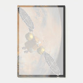 Ein Raumfahrzeug, das Mars umkreist. Post-it Klebezettel (Vorderseite)