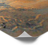 Ein Raumfahrzeug, das Mars umkreist. Poster (Ecke)