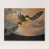 Ein Raumfahrzeug, das Mars umkreist. Puzzle (Horizontal)