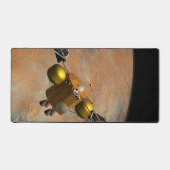 Ein Raumfahrzeug, das Mars umkreist. Schreibtischunterlage (Vorderseite)